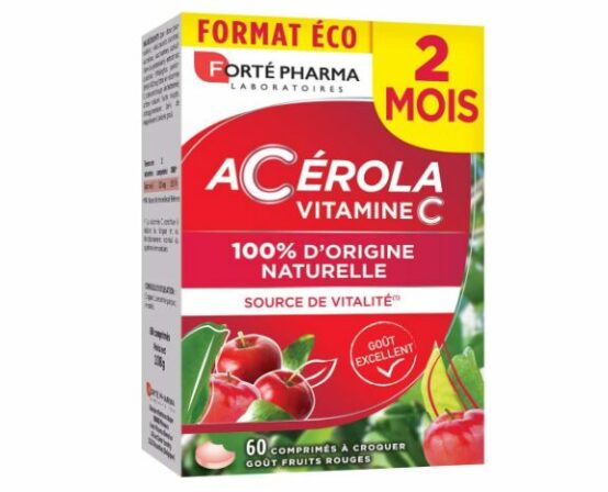 vitamines contre la fatigue - Forté Pharma – Acérola vitamine C 100% d’origine naturelle
