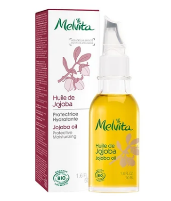 huile visage anti-rides - Melvita – Huile de jojoba pure (50 mL)