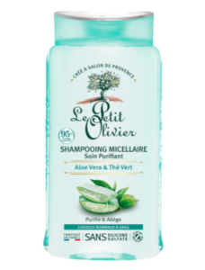  - Le Petit Olivier – Shampoing micellaire soin purifiant à l’aloe vera et au thé vert (250 mL)