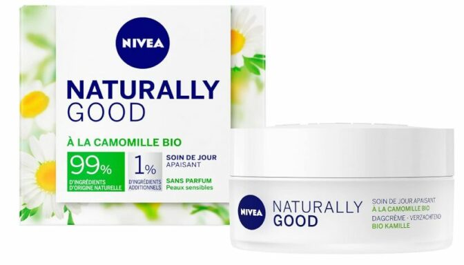 crème visage pour femme - Nivéa – Naturally good camomille bio (50 mL)