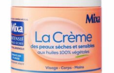 Mixa – La crème des peaux sèches et sensibles aux huiles 100 % végétales (400 mL)