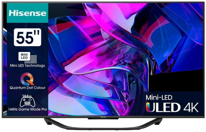 TV à moins de 800 euros - Hisense MiniLED 55U7KQ