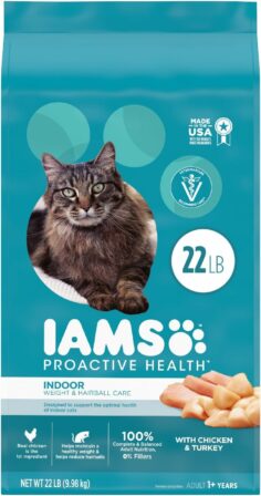 croquettes pour chat - Iams Proactive Health Weight&Hairball Care (10 kg)