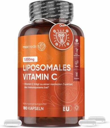 Maxmedix – Vitamine C liposomale 1000 mg (180 gélules)