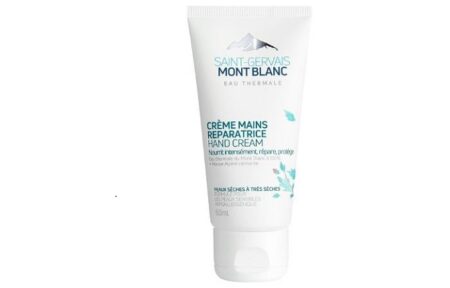 Saint Germain Mont Blanc Eau thermale crème main