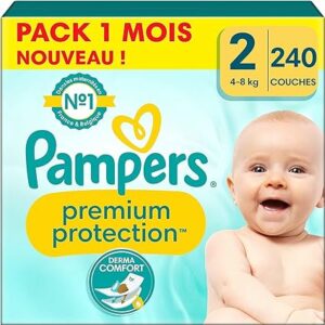  - Pampers Premium Protection Taille 2 (240 couches)