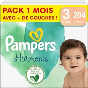  - Pampers Harmonie Taille 3 (204 couches)