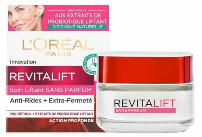 crème raffermissante visage - L’Oréal Paris Revitalift Crème de jour anti-âge sans parfum