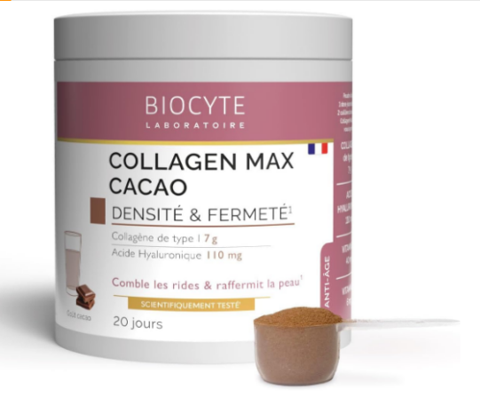 collagène en poudre - Biocyte Collagen Max Cacao (260 g)