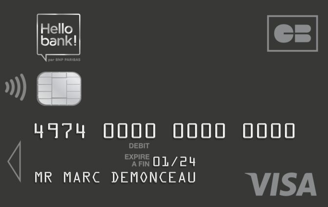 carte bancaire - Hello Bank! – Carte Visa Hello Prime