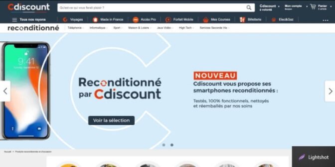 Site e-commerce électronique grand public