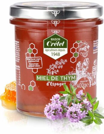 miel de thym - Miel de thym ambré Maison Crétet (400 g)