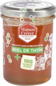  - Miel de thym et gelée royale Maison Crétet (250 g)