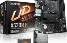 AMD Ryzen 5 5500 A520M H + Gigabyte  A520M H