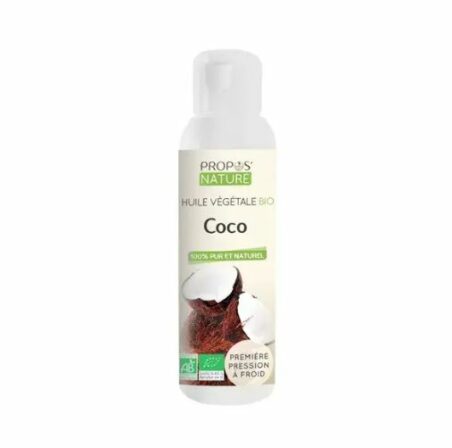 huile de coco cheveux - Huile de coco bio Propos’Nature – 100 mL
