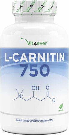 L-carnitine - Vit4ever – 180 capsules végétaliennes