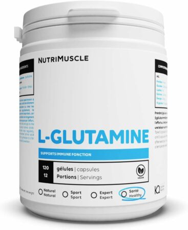 L-glutamine - Nutrimuscle (120 gélules)