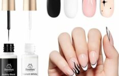 Beetles Gel Polish noir et blanc pour nail art