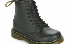 chaussures pour enfant - Dr. Martens 1460 JR Black Softy T