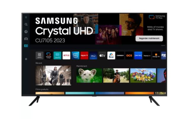 TV à moins de 500 euros - Samsung Crystal TU43CU7105