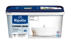 peinture pour salle de bain - Ripolin Blanc Satin 2 L