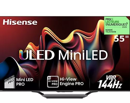 Hisense MiniLED 55U7NQ 2 TV QLED 55 pouces - Hisense MiniLED 55U7NQ