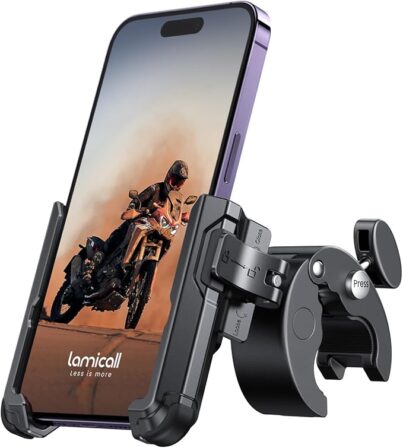 Lamicall BP09-US-B 2 support de téléphone pour moto - Lamicall BP09-US-B