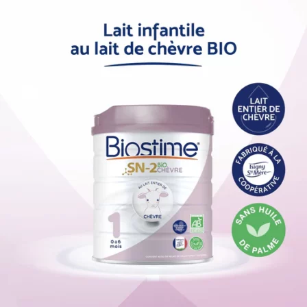Biostime SN-2 Bio Chèvre (800 g) 4 lait infantile premier âge - Biostime SN-2 Bio Chèvre (800 g)