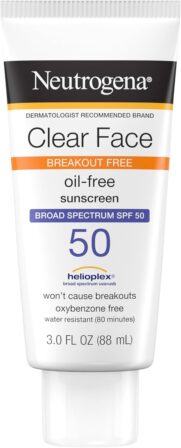 Neutrogena Clear Face SPF50 2 crème solaire pour peau acnéique - Neutrogena Clear Face SPF50
