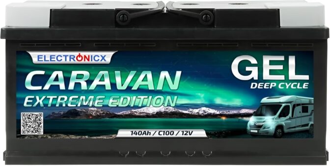 Electronicx Caravan Extreme Edition 140Ah 2 batterie gel pour camping-car - Electronicx Caravan Extreme Edition 140Ah