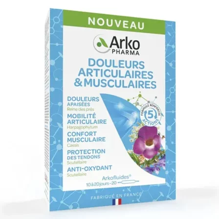 Arkopharma Arkofluides Douleurs Articulaires & Musculaires 5 anti-inflammatoire naturel contre l’arthrose - Arkopharma Arkofluides Douleurs Articulaires & Musculaires