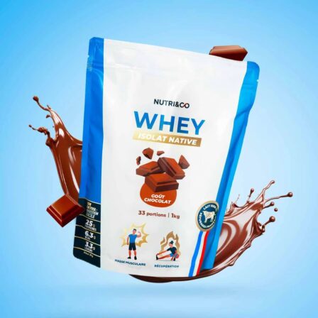 Nutri&Co Isolate Native 1 kg 2 protéine whey - Nutri&Co Isolate Native 1 kg