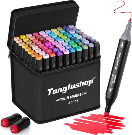 Tongfushop Twin Marker (80 couleurs) 2 feutre à alcool - Tongfushop Twin Marker (80 couleurs)