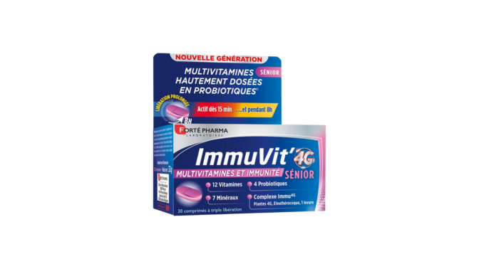 complément alimentaire pour séniors - Forté Pharma Immuvit’4G Sénior